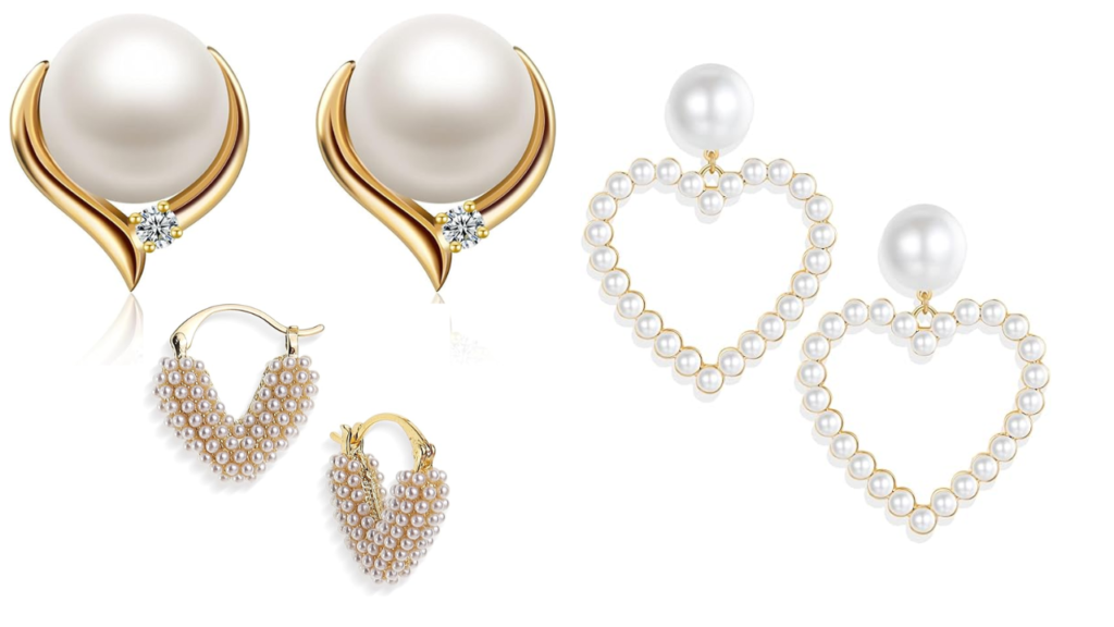 Shop Heart-Shaped Pearl Earrings