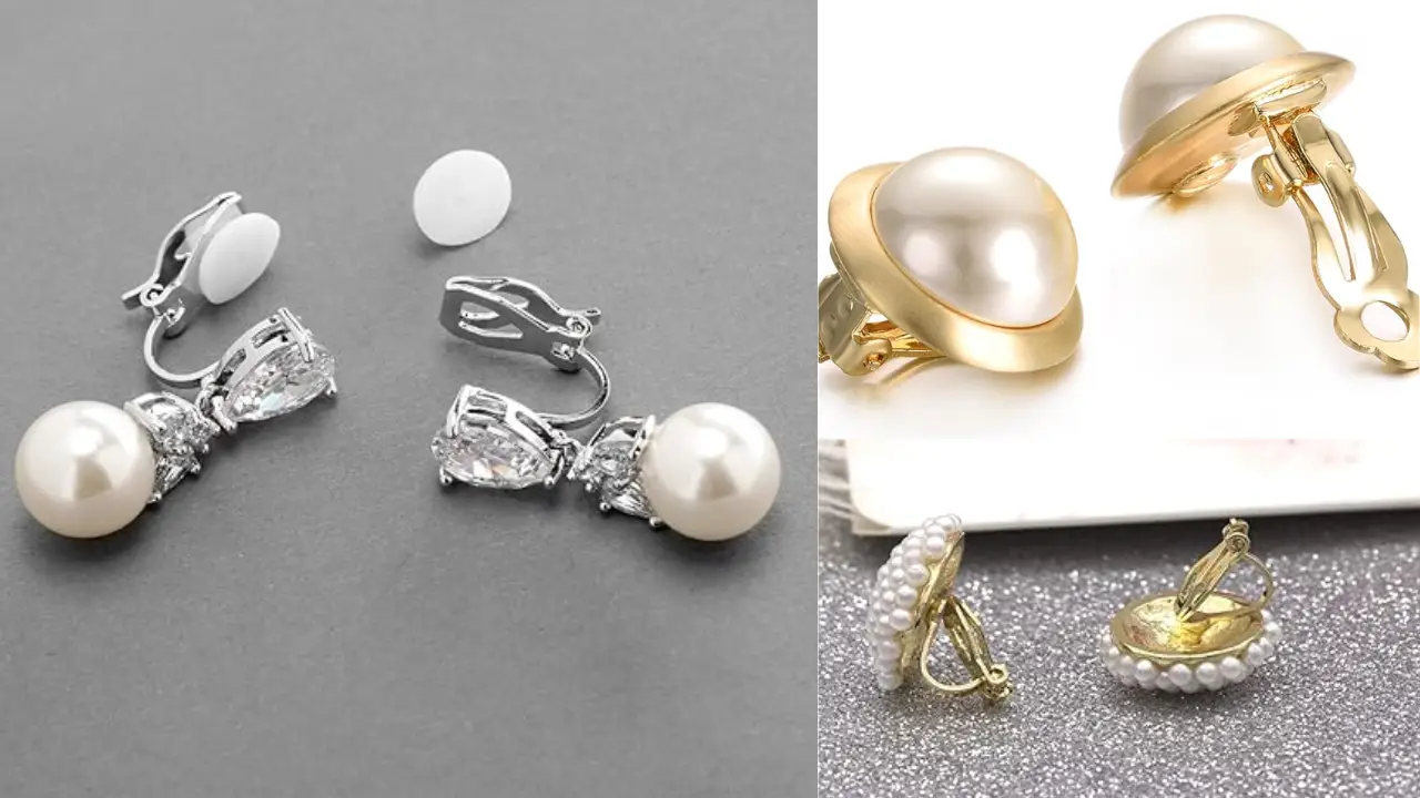 Clip On Pearl Earrings