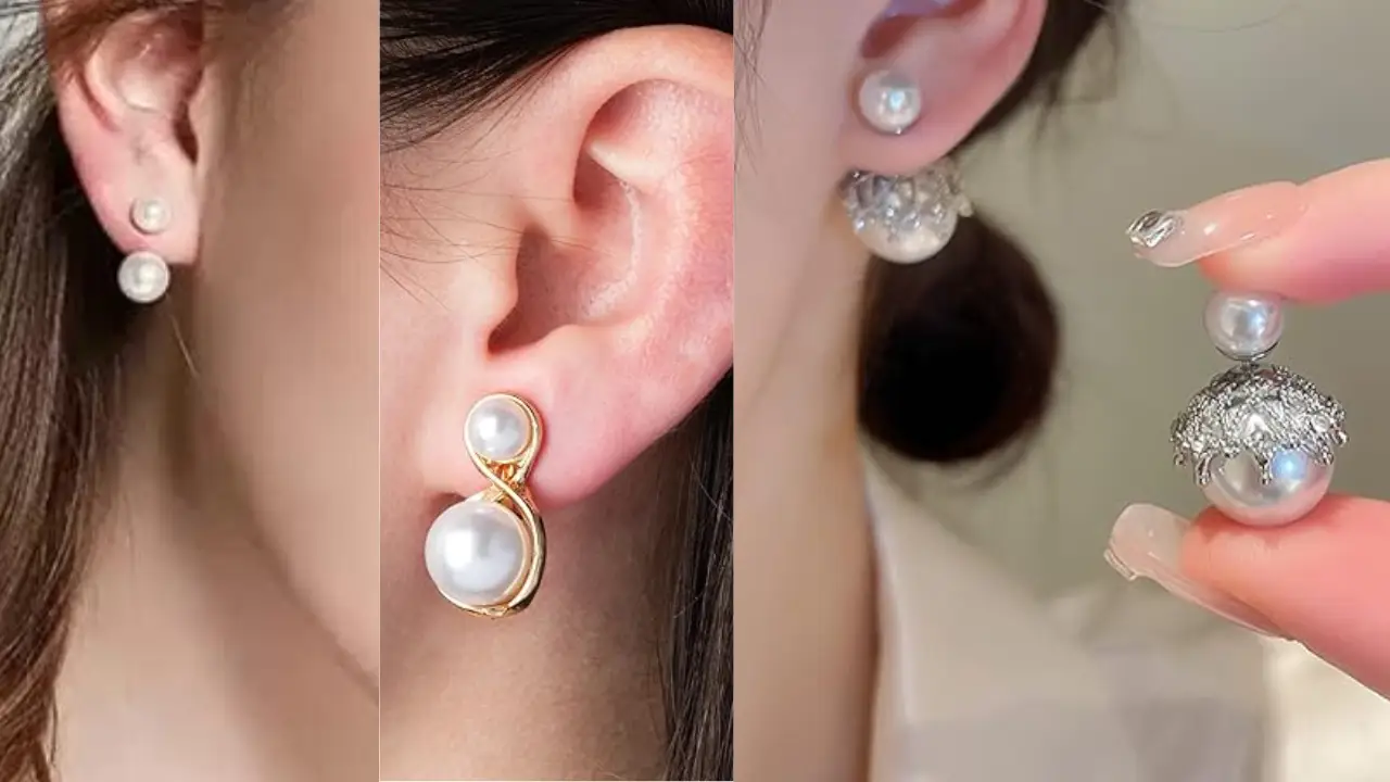 Double Pearl Earrings
