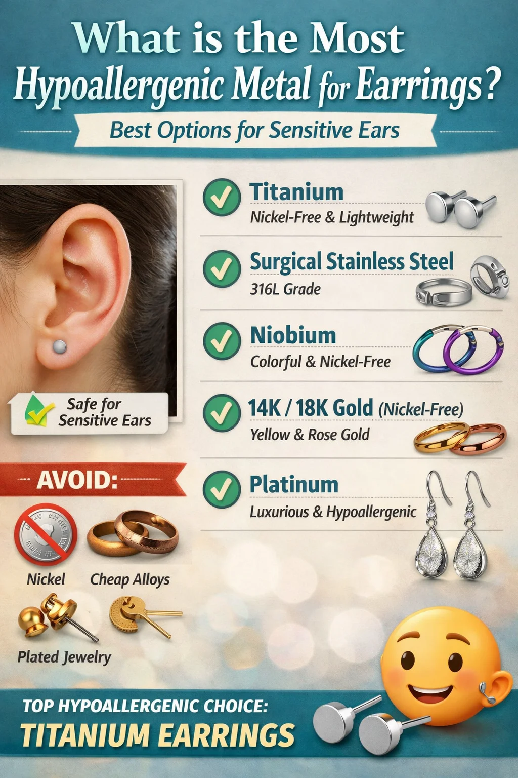 What Is the Most Hypoallergenic Metal for Earrings